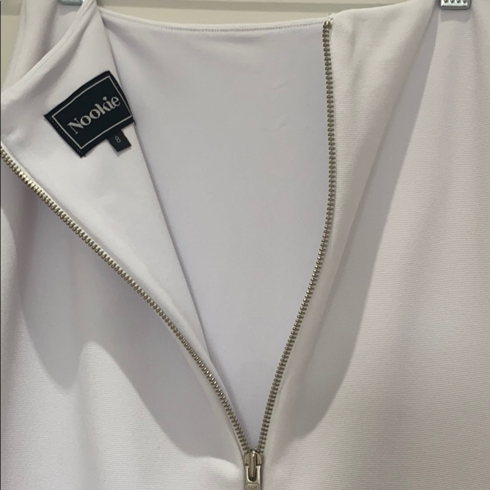 $159 Nookie Seymour Pencil Skirt in White Sz S - Picture 8 of 8